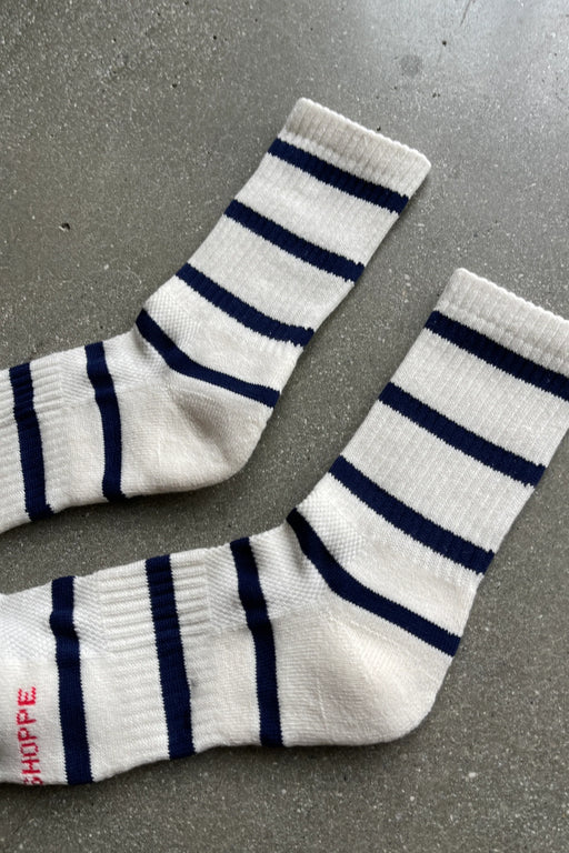 Le Bon Shoppe - Striped Boyfriend Socks - Sailor Stripe