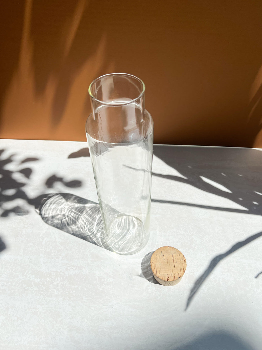 Tall Glass Canister With Cork