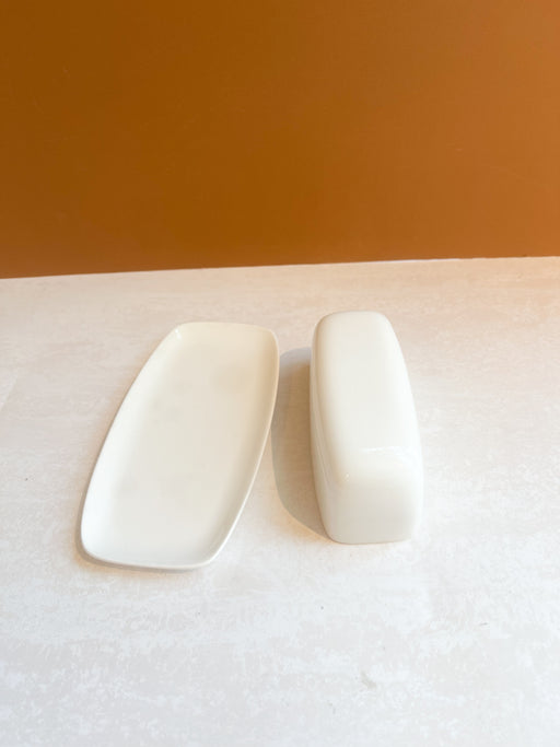 White Butter Dish