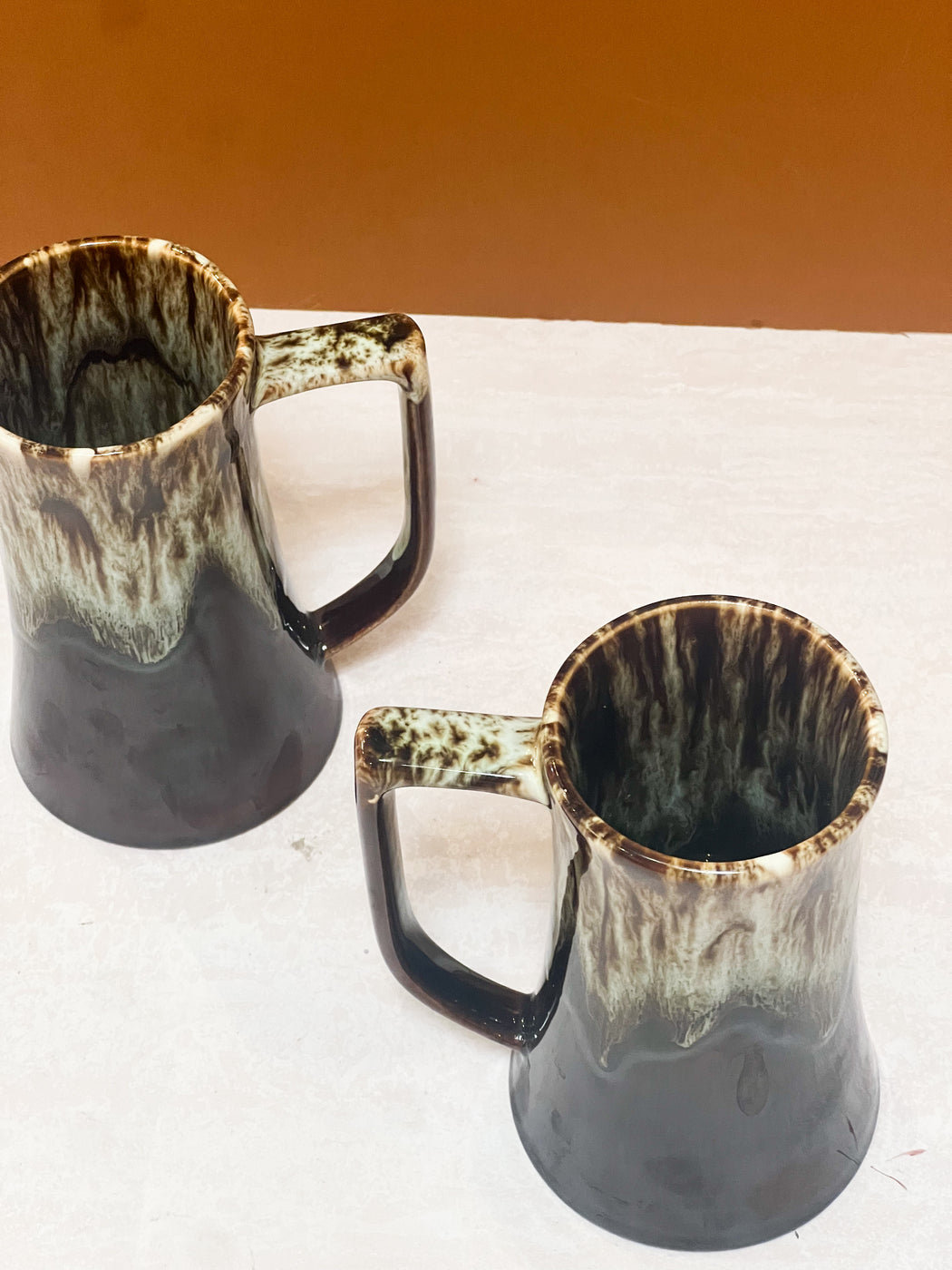 Brown Ceramic Glazed Mugs