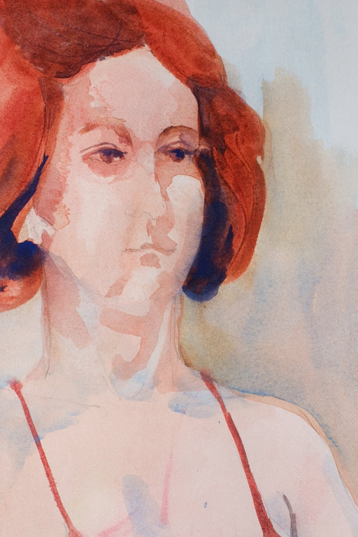 Louise Cadillac Watercolor - Female Portrait