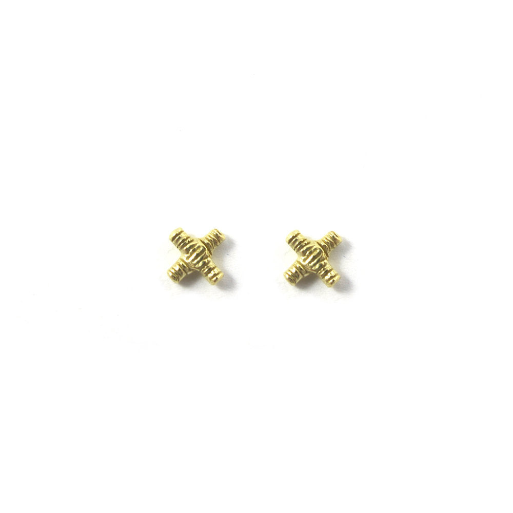 Brass Intersect Earrings - Goldeluxe Jewelry