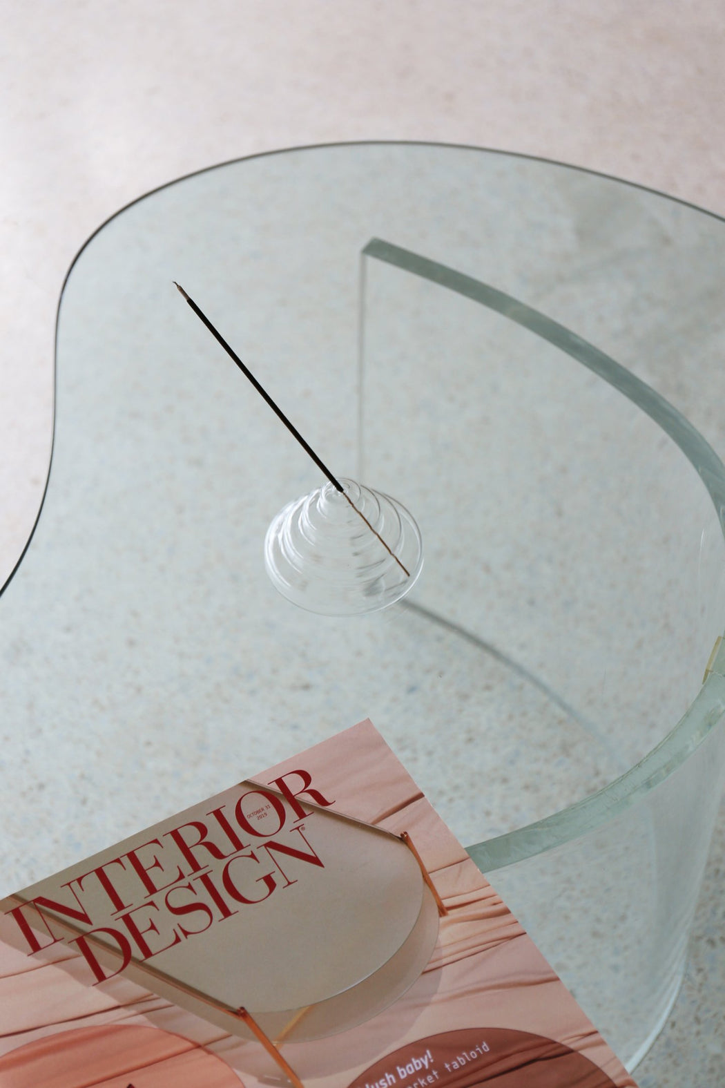 YIELD - Glass Meso Incense Holder - Clear