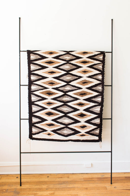 Brown + Grey Navajo Diamond Pattern Textile