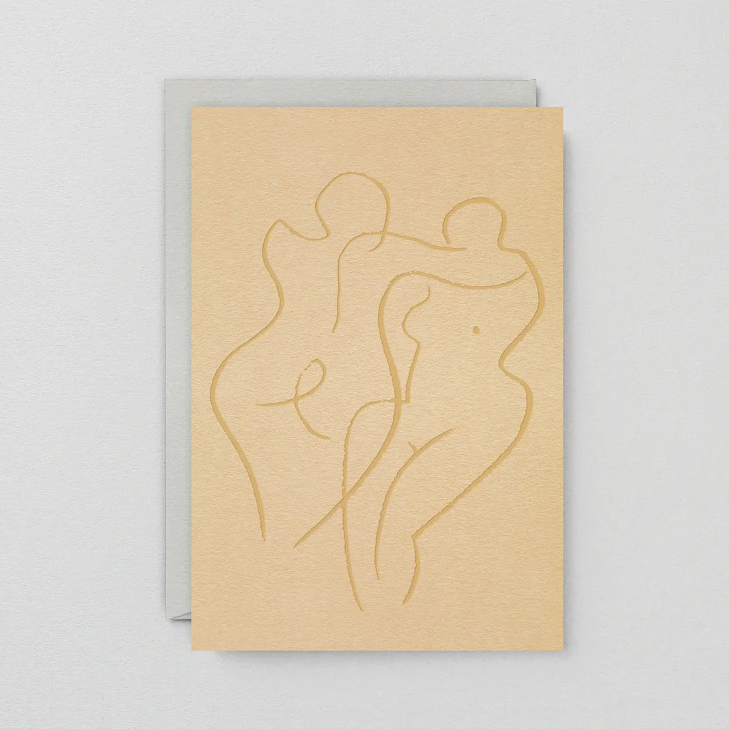 Wrap - 'Couple' Letterpress Art Card