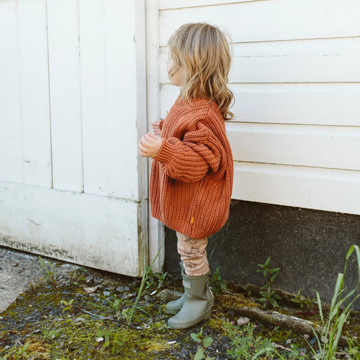 Goumi Kids - Knit Oversized Sweater - Clay