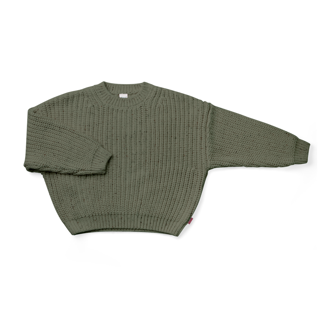 Goumi Kids - Knit Oversized Sweater - Noble Fir