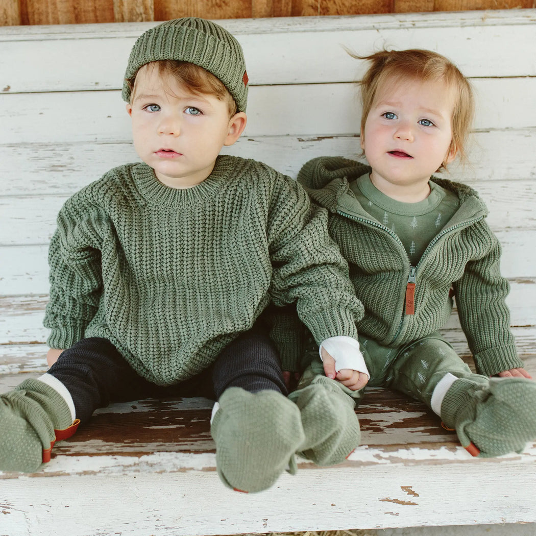 Goumi Kids - Knit Oversized Sweater - Noble Fir