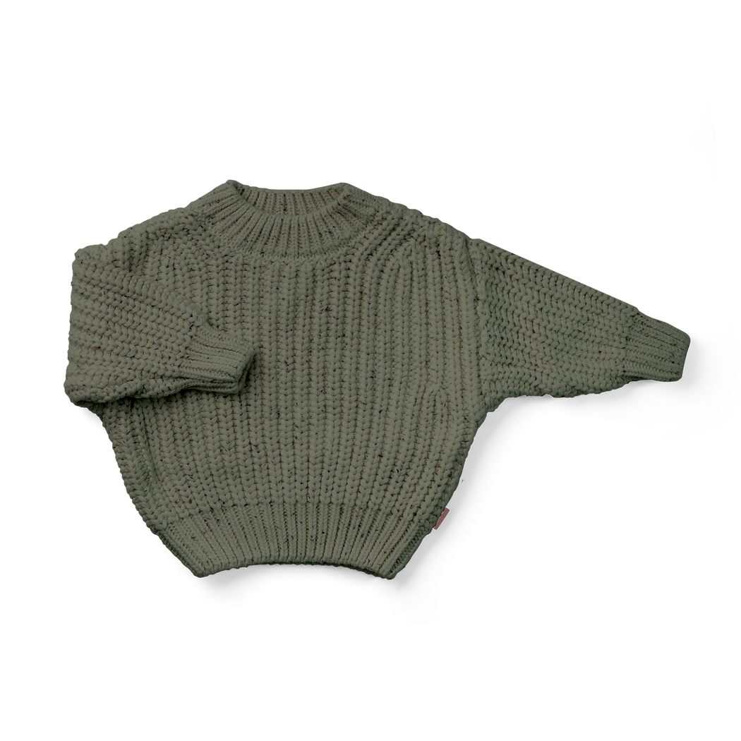 Goumi Kids - Knit Oversized Sweater - Noble Fir