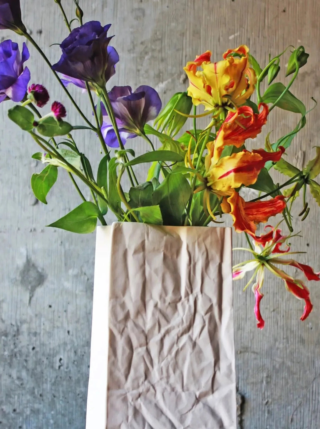 KAC Studios - Ceramic Paper Bag Vase