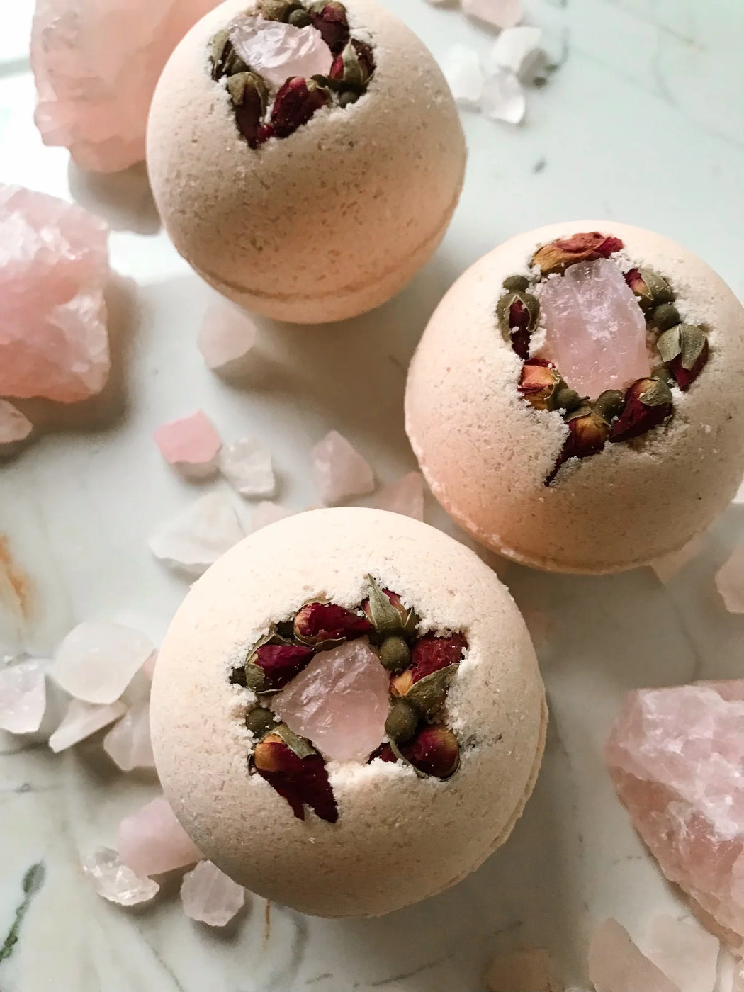 Moon Rivers Naturals - Pink Quartz Bath Bomb